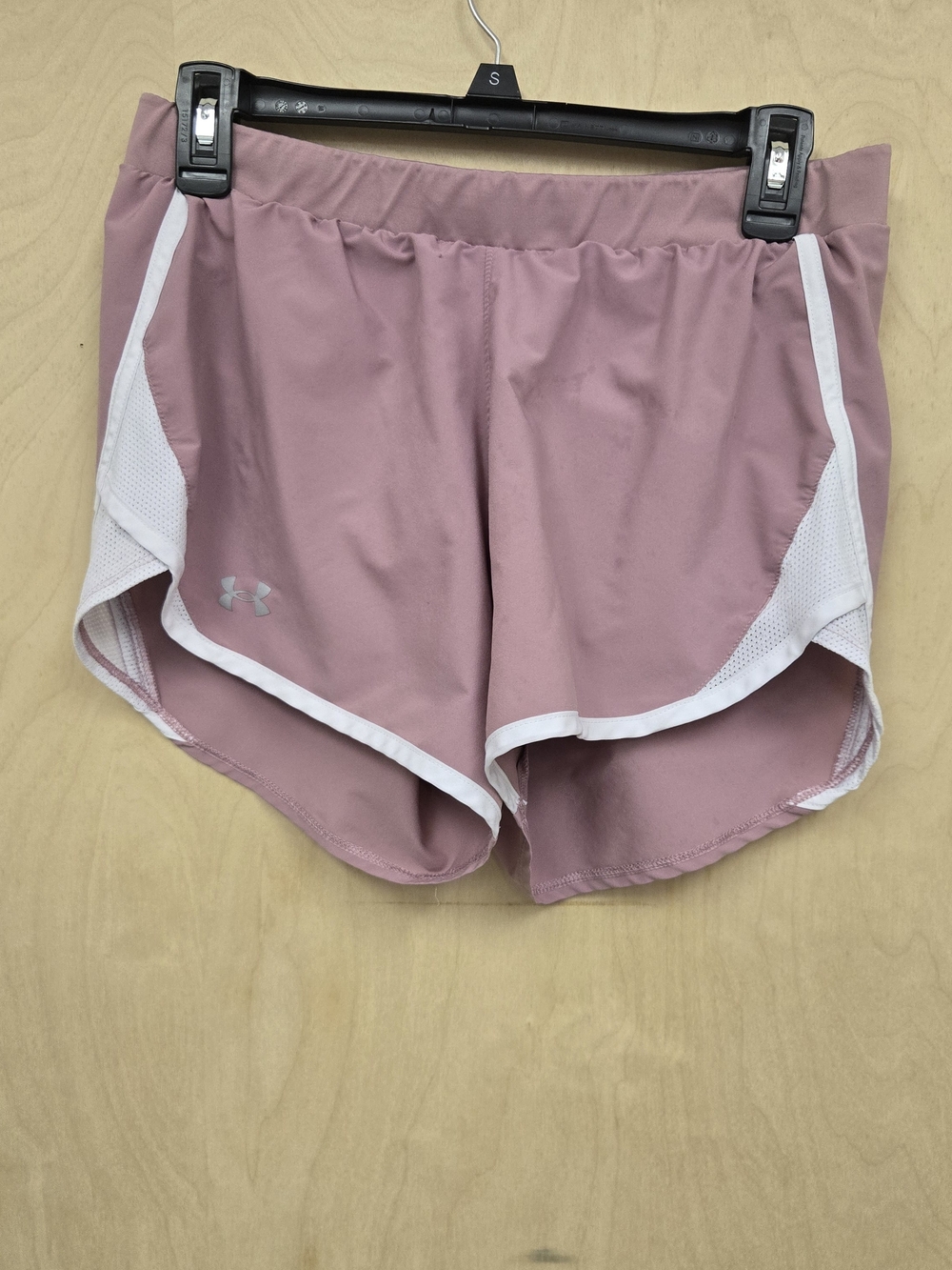 Under Armour Dusty Rose Athletic Shorts with White Trim